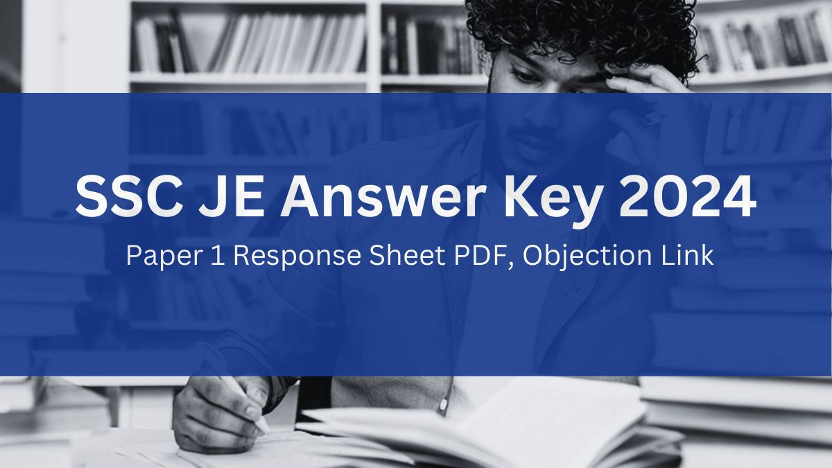 SSC JE Answer Key 2024